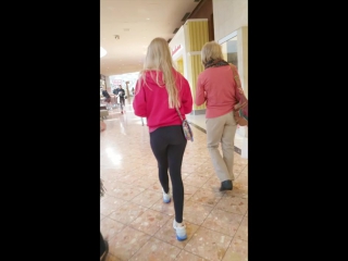 beautiful and slim woman with ass like a young girl in leggings