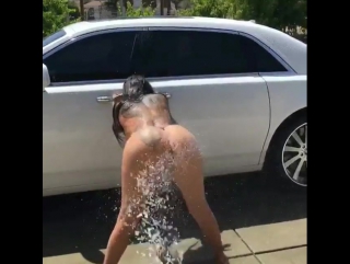 latina with a big elastic ass was washed out of the hose
